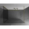 Mexen Kioto paroi de douche Walk-in 100 x 80 cm, transparent, or brossé - 800-100-212-55-00-080