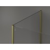 Mexen Kioto cloison de douche Walk-in 130 x 85 cm, transparent, or brossé - 800-130-212-55-00-085