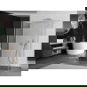 Mexen Kioto paroi de douche Walk-in 140 x 85 x 40 cm, transparent, chrome - 800-140-085-221-01-00-040