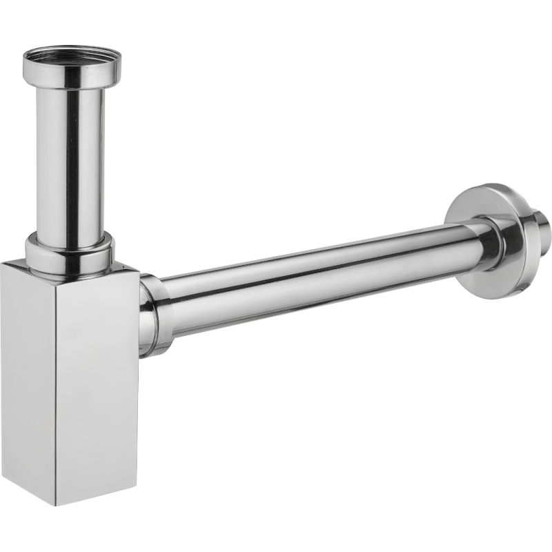 Syphon de lavabo carré Mexen, chromé - 79960-00