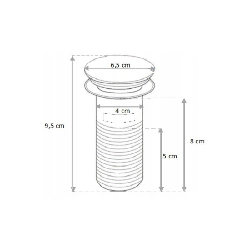 Mexen demi-siphon de lavabo carré avec bouchon céramique click-clack, avec trop-plein, chrome/blanc - 7992060-02