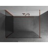 Mexen Kioto paroi de douche Walk-in 120 x 95 cm, transparent, or rose - 800-120-212-60-00-095