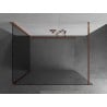 Mexen Kioto paroi de douche Walk-in 140 x 95 cm, transparent, or rose - 800-140-212-60-00-095