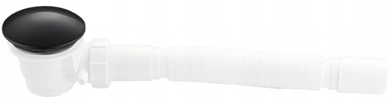 Mexen siphon pour receveur avec décanteur, noir - 49000-70