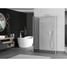 Mexen Kioto paroi de douche Walk-in 130 x 80 x 30 cm, transparent, blanc - 800-130-080-221-20-00-030