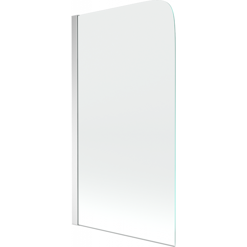 Paravent de bain pliant 1 panneau Mexen Felix 75 x 140 cm, transparent, chrome - 890-075-001-01-00