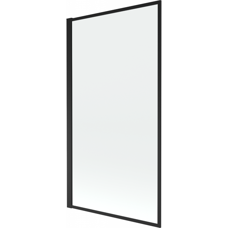 Mexen Alex paroi de baignoire pliante 1 volet 80 x 140 cm, cadre noir - 893-080-001-70-70