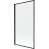 Mexen Alex pare-baignoire 1-volet 80 x 140 cm, cadre noir - 893-080-001-70-70