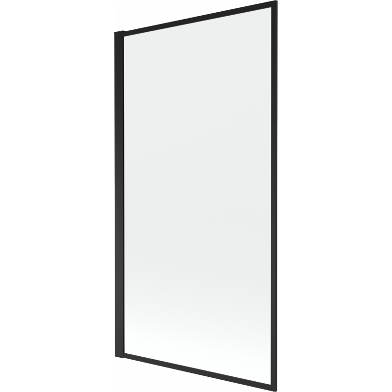 Mexen Alex paroi de baignoire 1 volet 80 x 140 cm, cadre noir fixe - 893-080-000-70-70