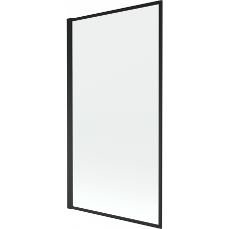 Mexen Alex paroi de baignoire 1 volet 80 x 140 cm, cadre noir fixe - 893-080-000-70-70