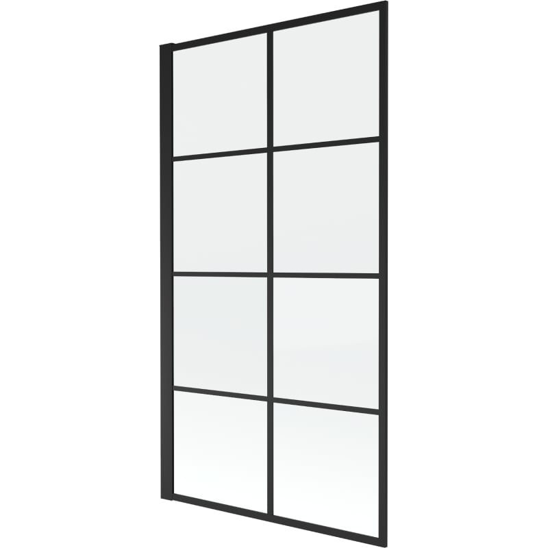 Mexen Alex paroi de douche à une aile 70 x 140 cm, grille noire fix - 893-070-000-70-77