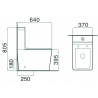 Mexen Cube wc compact avec abattant à fermeture lente, blanc - 31014000