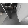 Mexen Kioto paroi de douche Walk-in 120 x 115 x 40 cm, transparente, blanche - 800-120-115-221-20-00-040