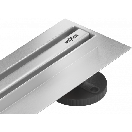 Mexen Flat 360° Slim canalisation linéaire rotative 110 cm, inox - 1041110