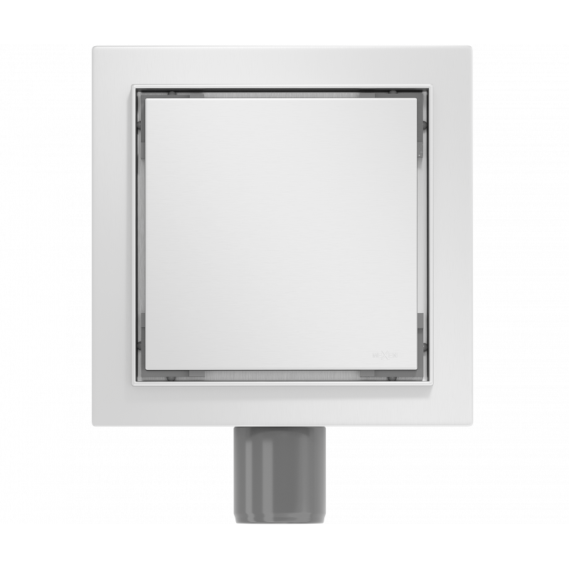 Mexen Flat-Q M13 siphon de sol carré 15 x 15 cm, inox - 1010015