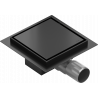 Mexen Flat drain de sol encastré carré 12 x 12 cm, noir - 1710012