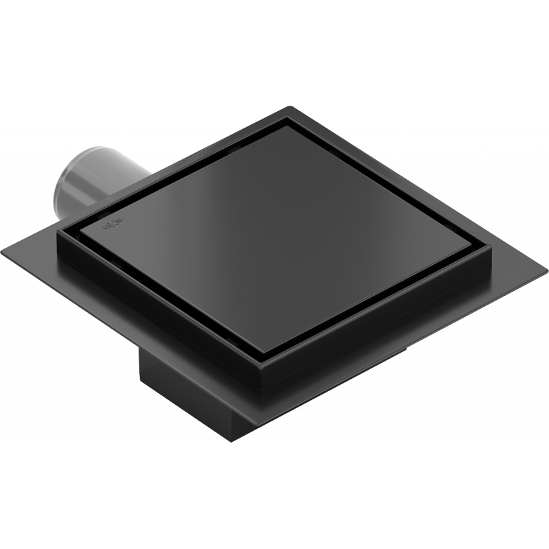 Mexen Flat-Q M13 siphon de sol carré 15 x 15 cm, noir - 1710015