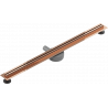 Mexen Flat 360° Slim caniveau linéaire pivotant 80 cm, or rose - 1641080