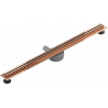 Mexen Flat 360° Slim drain linéaire pivotant 80 cm, or rose - 1641080