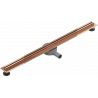 Mexen Flat 360° Slim caniveau linéaire pivotant 80 cm, or rose - 1641080