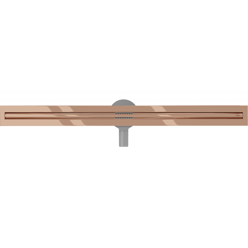 Mexen Flat 360° Slim drainage linéaire rotatif 80 cm, or rose - 1641080