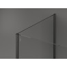 Mexen Kioto paroi de douche Walk-in 135 x 90 cm, transparent, gris canon brossé - 800-135-212-66-00-090