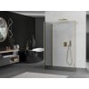 Mexen Kioto paroi de douche Walk-in 125 x 100 x 30 cm, transparent, or - 800-125-100-221-50-00-030