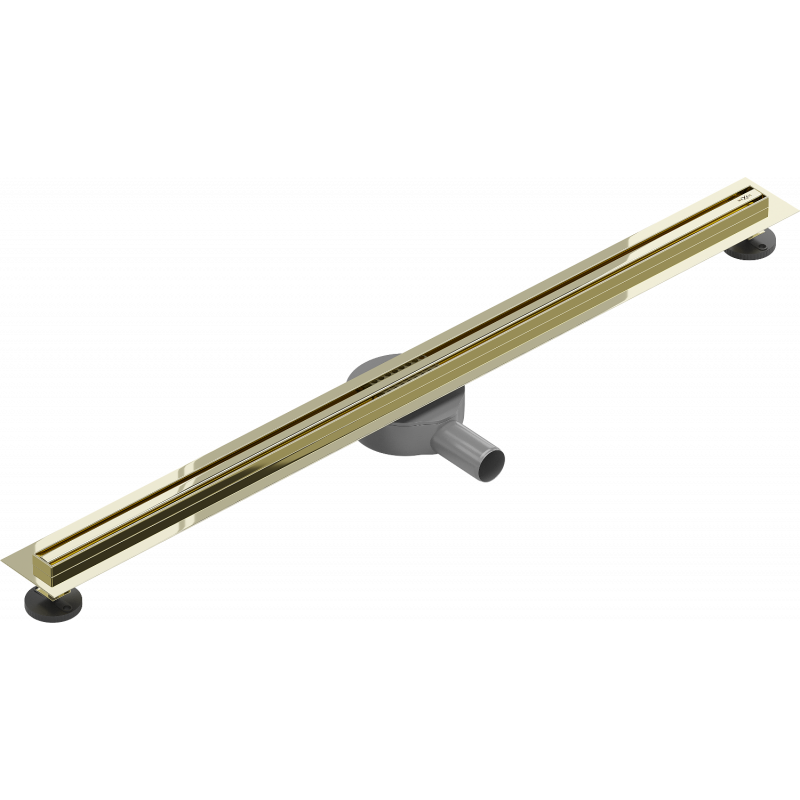 Mexen Flat 360° Slim caniveau linéaire pivotant 100 cm, doré - 1541100
