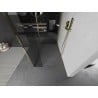 Mexen Kioto paroi de douche Walk-in 130 x 105 x 30 cm, transparent, doré - 800-130-105-221-50-00-030