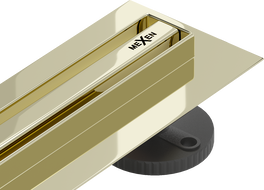 Mexen Flat 360° Slim canalisation linéaire pivotante 70 cm, doré - 1541070