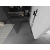 Mexen Kioto paroi de douche Walk-in 115 x 100 cm, transparent, gris canon brossé - 800-115-212-66-00-100