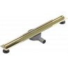 Mexen Flat 360° Slim évacuation linéaire pivotante 70 cm, dorée - 1541070