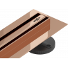 Mexen Flat 360° Slim canalisation linéaire rotative 70 cm, or rose - 1641070