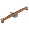 Mexen Flat 360° Slim canalisation linéaire pivotante 70 cm, or rose - 1641070