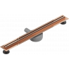 Mexen Flat 360° Slim caniveau en ligne rotatif 70 cm, or rose - 1641070
