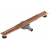 Mexen Flat 360° Slim canalisation linéaire pivotante 70 cm, or rose - 1641070