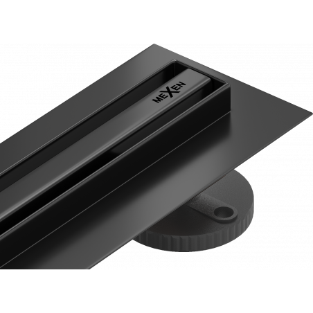 Mexen Flat 360° Slim drain linéaire pivotant 120 cm, noir - 1741120