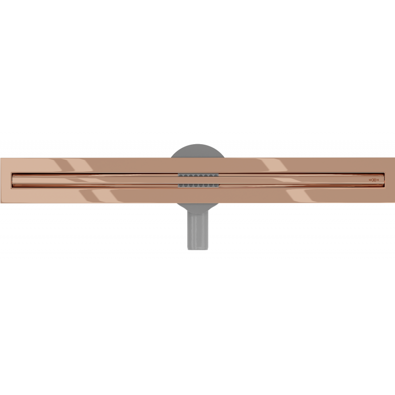 Mexen Flat 360° Slim caniveau linéaire rotatif 60 cm, or rose - 1641060