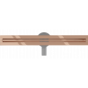 Mexen Flat 360° Slim drain linéaire rotatif 60 cm, or rose - 1641060