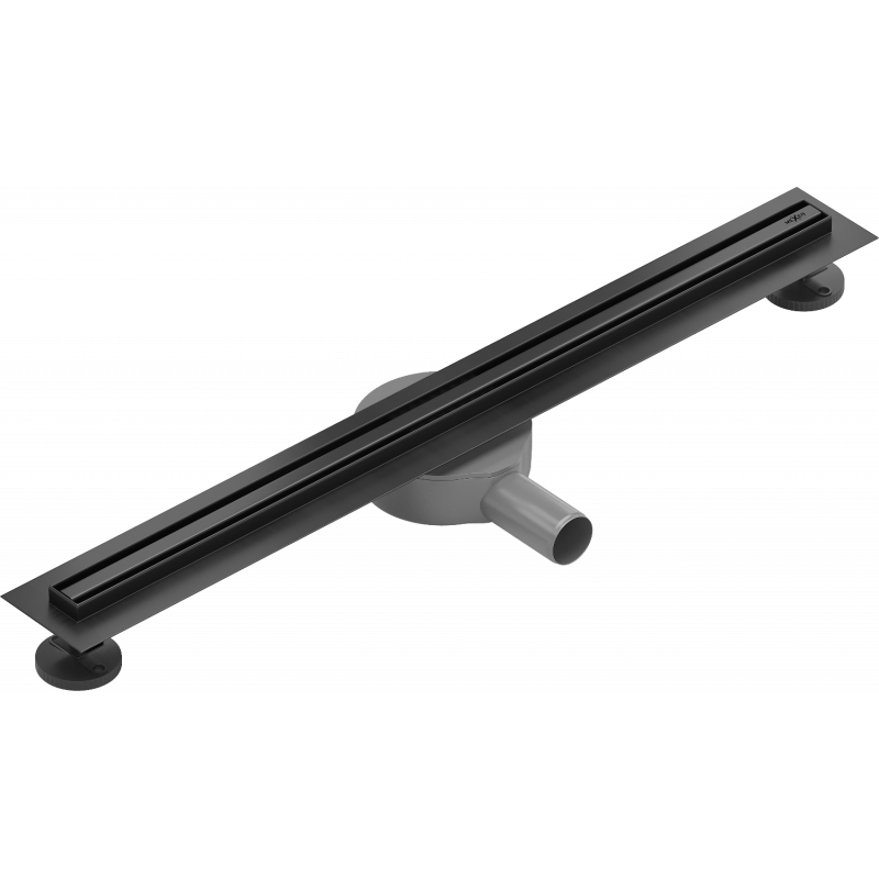 Mexen Flat 360° Slim caniveau linéaire rotatif 70 cm, noir - 1741070