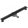 Mexen Flat 360° Slim caniveau linéaire rotatif 60 cm, noir - 1741060