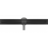 Mexen Flat 360° Slim caniveau linéaire rotatif 60 cm, noir - 1741060