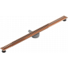 Mexen Flat 360° Slim drain linéaire rotatif 120 cm, or rose - 1641120