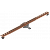 Mexen Flat 360° Slim caniveau linéaire rotatif 120 cm, or rose - 1641120
