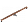 Mexen Flat 360° Slim drain linéaire pivotant 110 cm, or rose - 1641110