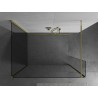 Mexen Kioto paroi de douche Walk-in 130 x 110 x 40 cm, transparent, or - 800-130-110-221-50-00-040