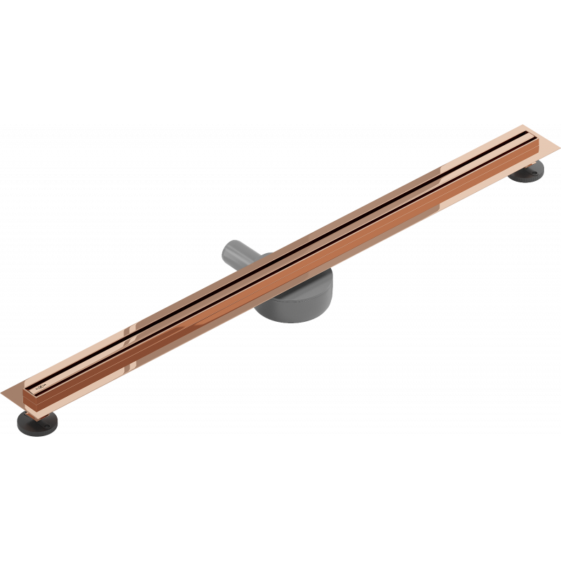 Mexen Flat 360° Slim caniveau de douche linéaire rotatif 100 cm, or rose - 1641100