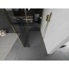 Mexen Kioto paroi de douche Walk-in 115 x 100 x 40 cm, transparent, dorée - 800-115-100-221-50-00-040