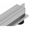 Mexen Flat Wall drain linéaire mural 2en1 60 cm, inox - 1030060