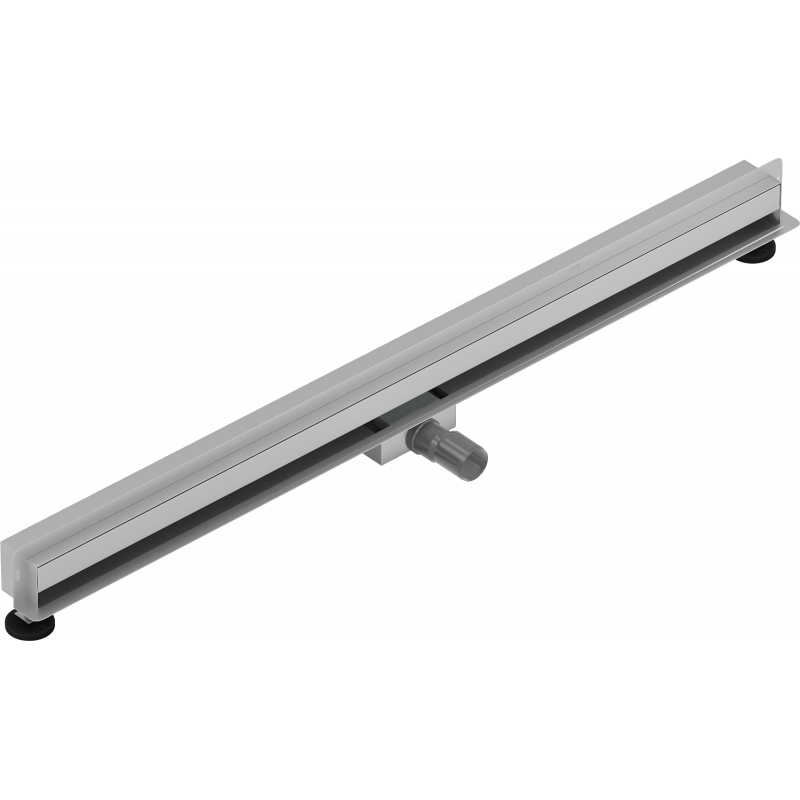 Mexen Flat Wall caniveau linéaire mural 2-en-1 110 cm, inox - 1030110